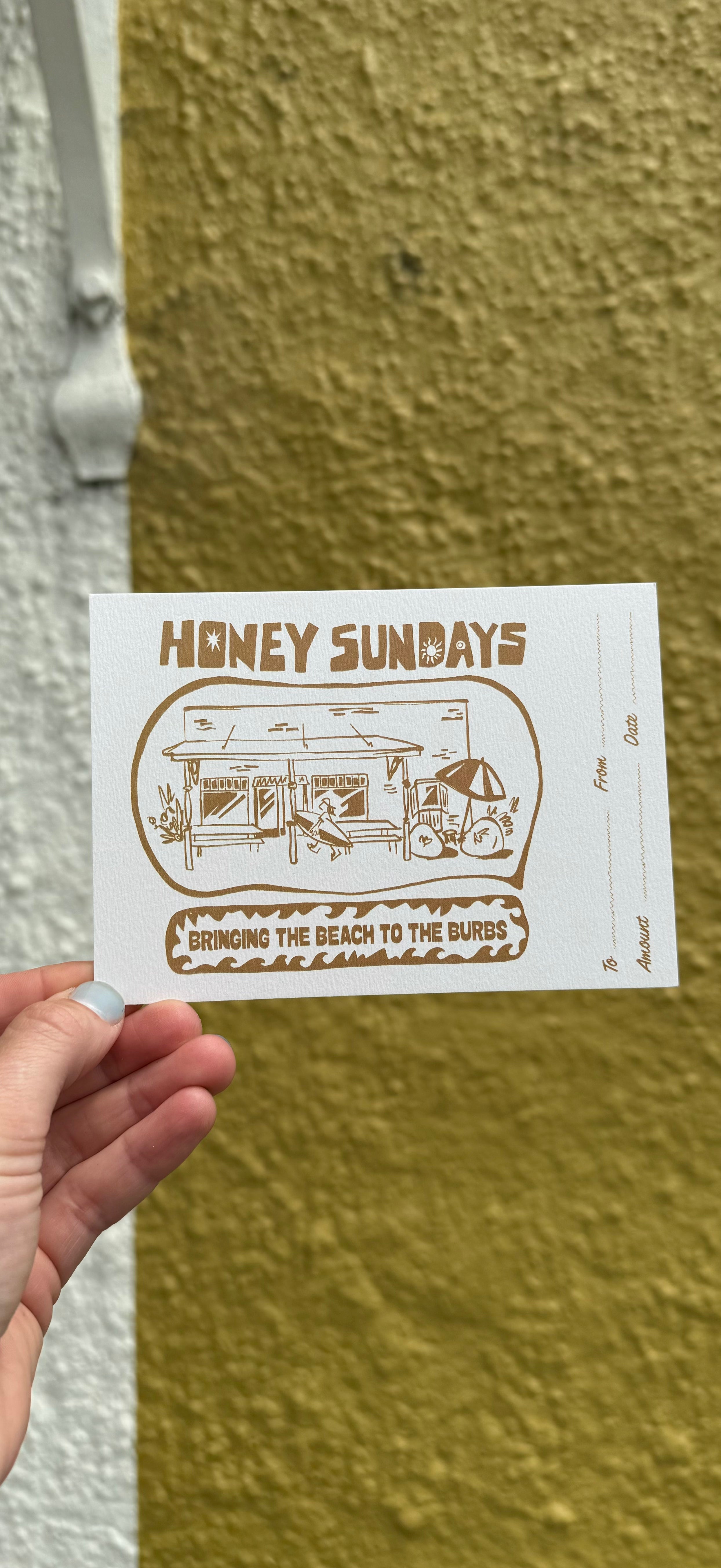 Honey Sundays Gift Voucher