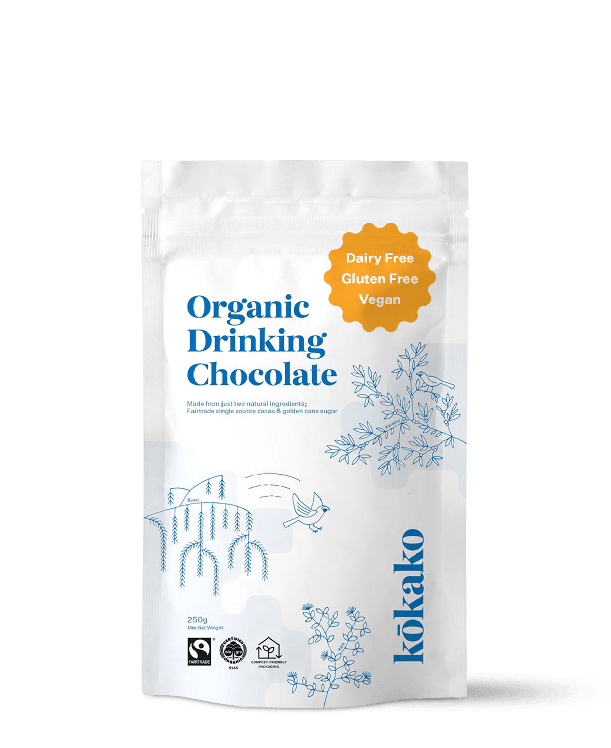 Kokako Fairtrade Organic Drinking Chocolate