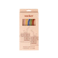 Sucker Reusable Glass Drinking Straws – 6 Pack